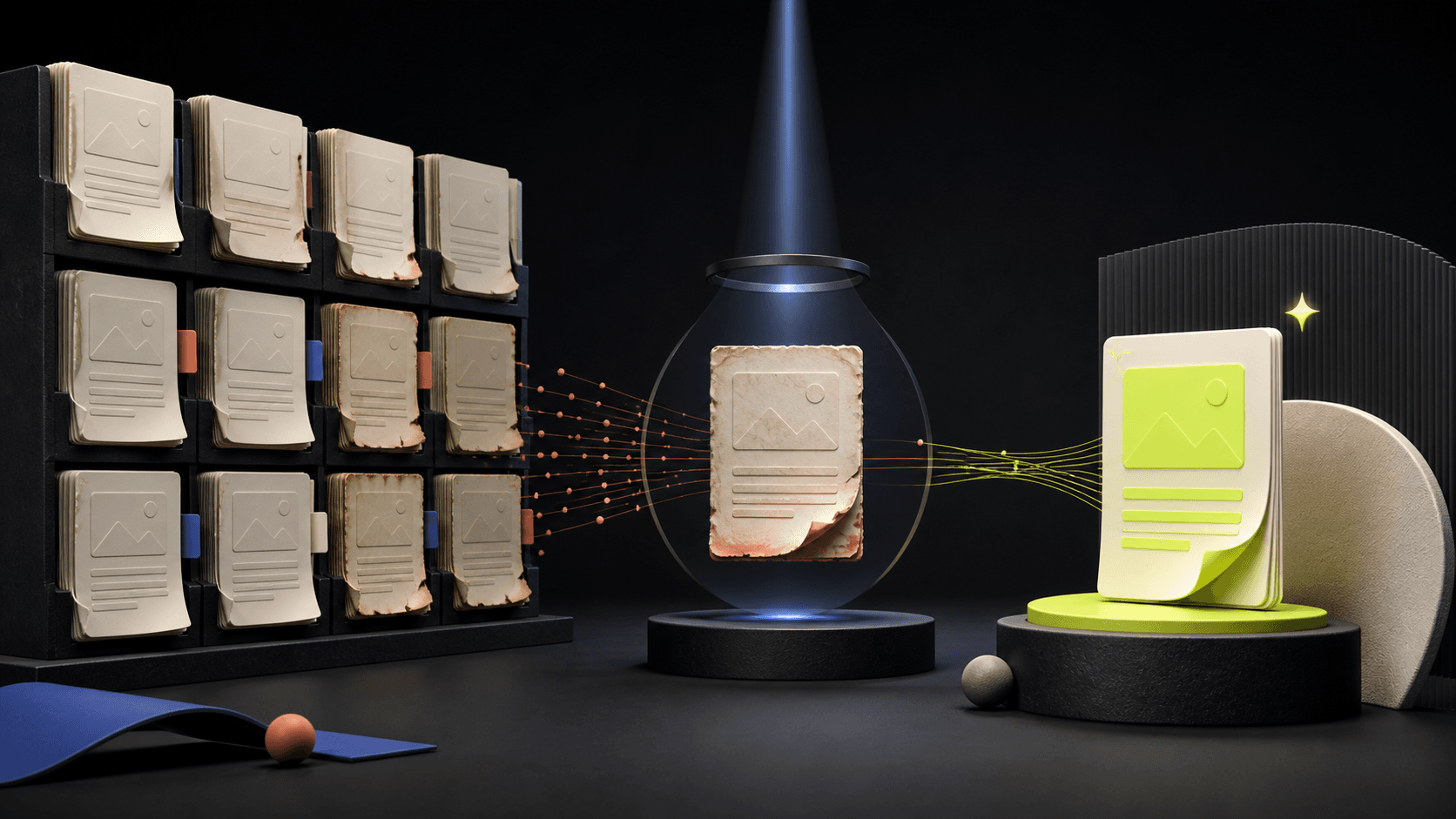 An aging content library with one declining page detected and restored